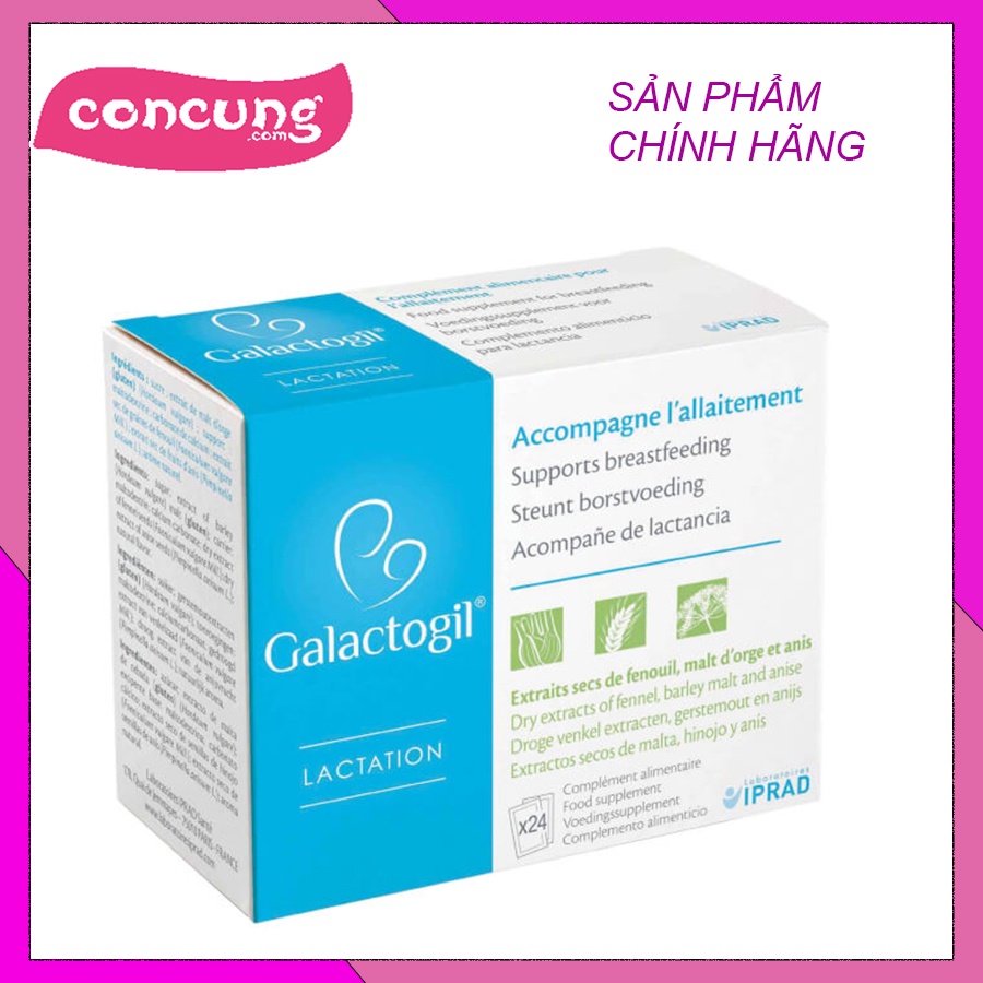 Cốm lợi sữa Galactogil Lactation (Hộp 24 gói)-con cung