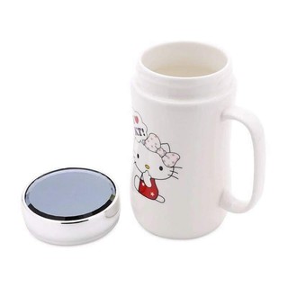 Ly sứ giữ nhiệt có nắp gương siêu sang( mẫu ngẫu nhiên)