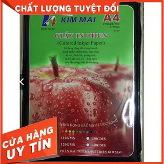 Giấy in phun Kim Mai ĐL115 A4