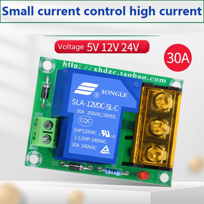 Mô Đun Rơ Le XH-M175 30A DC 5V 12V 24V Chất Lượng Cao