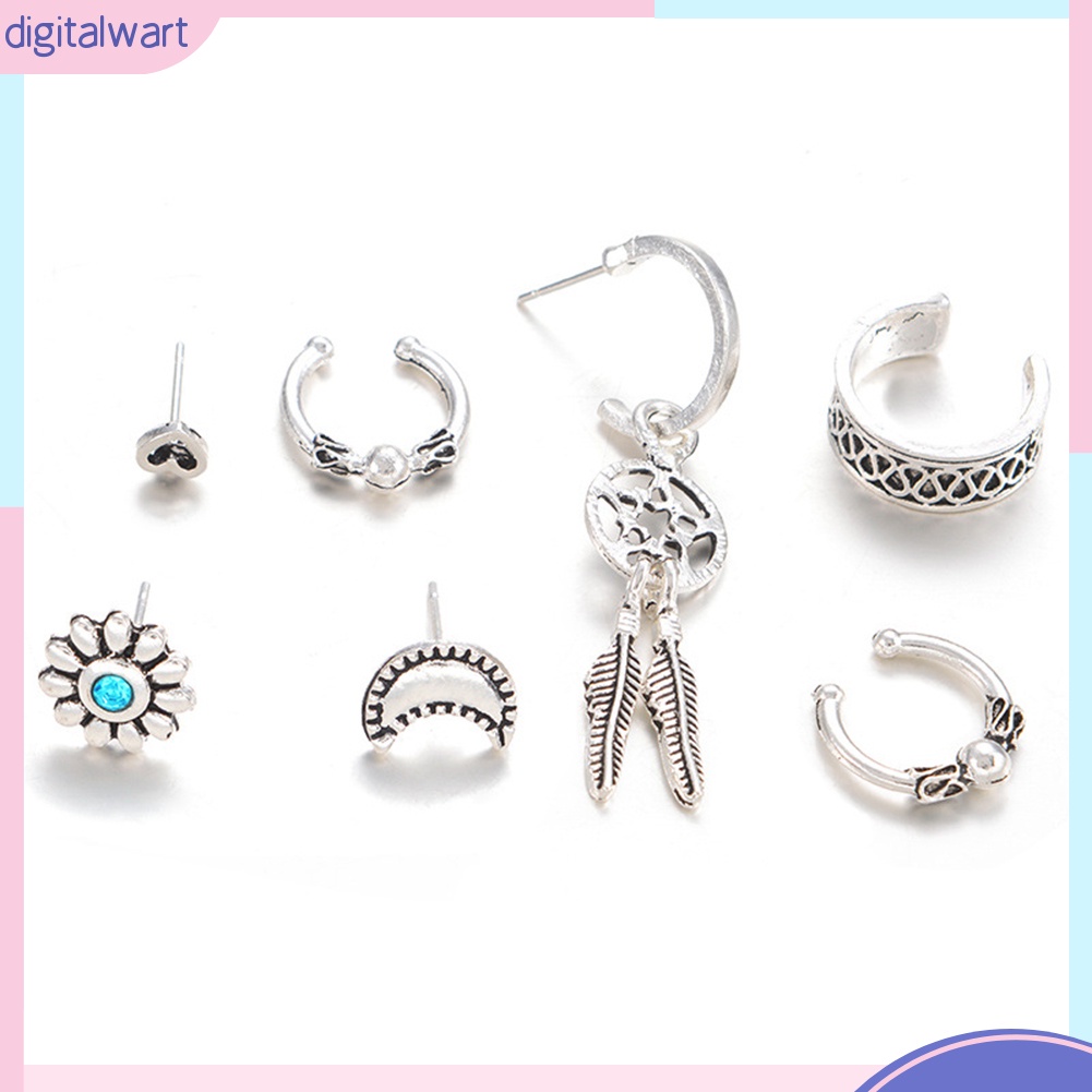 Bộ 7 khuyên tai nữ phong cách cổ điển đáng yêu