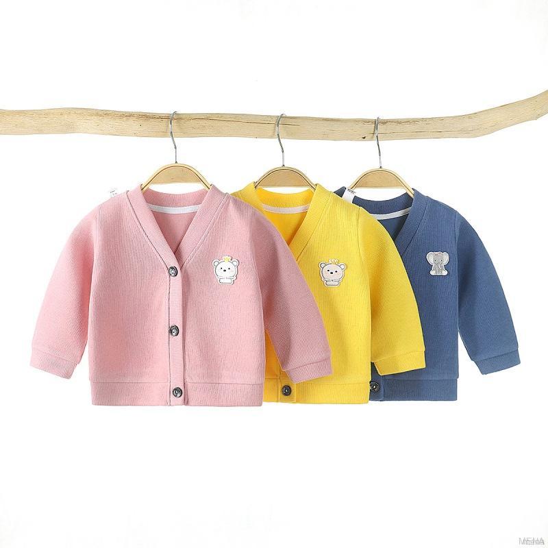 Áo Khoác Cardigan Dệt Kim In Họa Tiết Hoạt Hình Thời Trang Mùa Thu Cho Bé