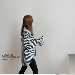 Q430220 ÁO SƠ MI NỮ FORM DÀI