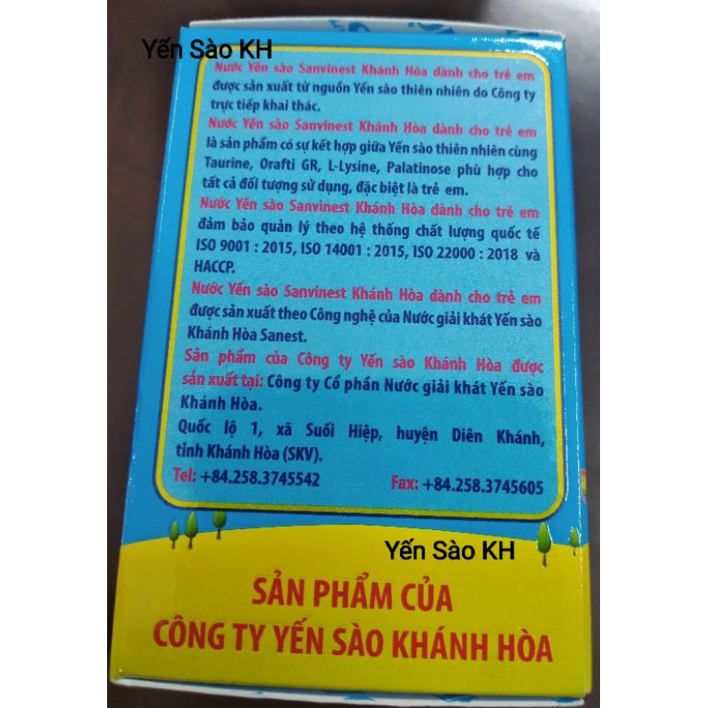 Yến Sào Sanvinest Trẻ em lọ 62ml