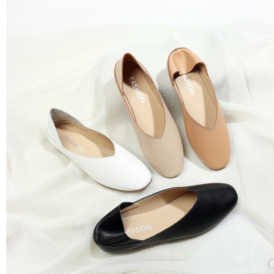 (Hàng sẵn) Giày búp bê chất da dáng vintage | BigBuy360 - bigbuy360.vn