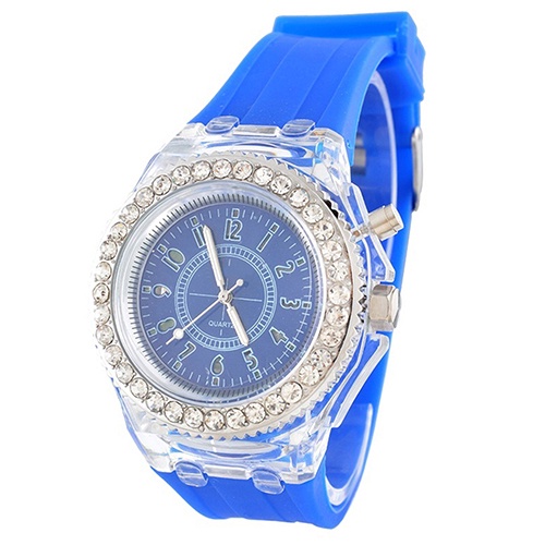 Đồng hồ Geneva đính đá thay đổi 7 màu dạ quang dành cho nam và nữ | BigBuy360 - bigbuy360.vn