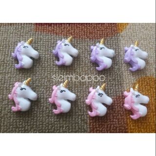 Charm  unicorn trang trí slime