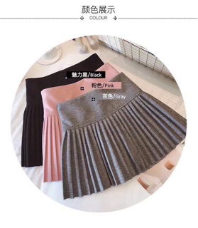 Chân váy dạ xếp ly