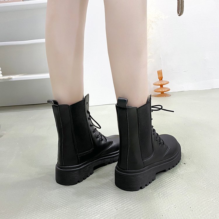 Giày bốt cổ thấp mũi tròn thời trang dành cho nữ
 | BigBuy360 - bigbuy360.vn