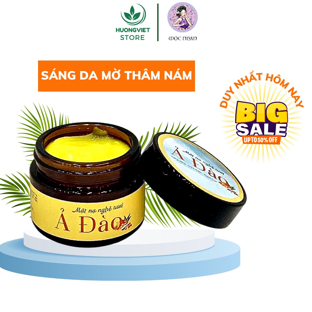 Mặt Nạ Nghệ Tươi Mật Ong Thiên Nhiên Mộc Nhan Natural Đắp Mặt Dưỡng Trắng Cấp Ẩm Cho Da Khô Nhạy Cảm Hỗn Hợp Dầu Mụn