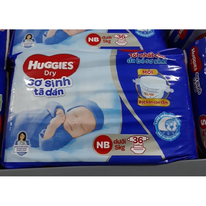 Bỉm huggies dán NB36