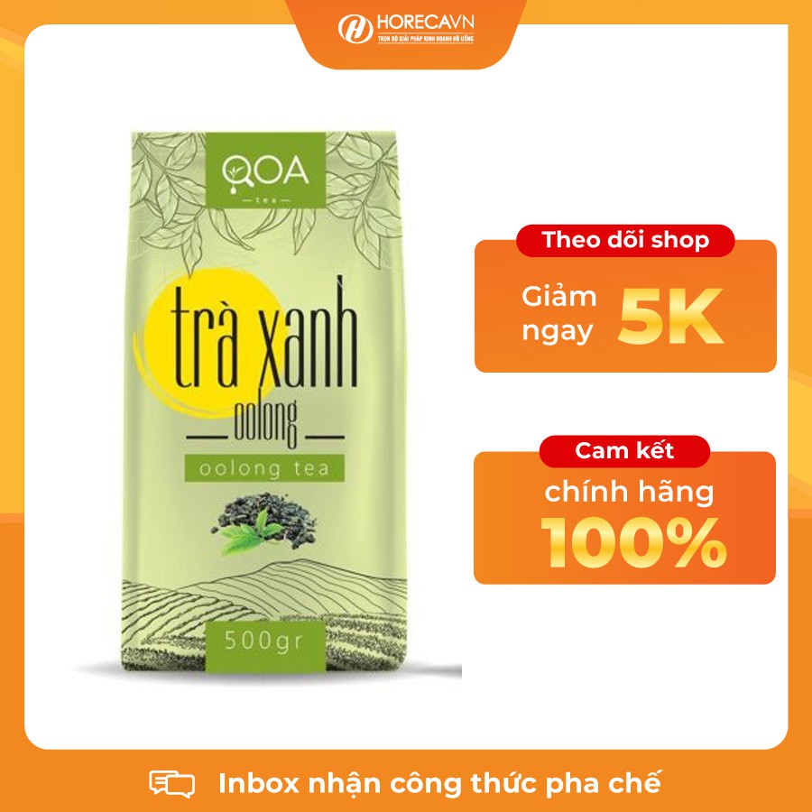 Trà Xanh Olong QOA 500gr - Pha Trà Trái Cây Chuẩn Vị [TẶNG BỘ CÔNG THỨC]