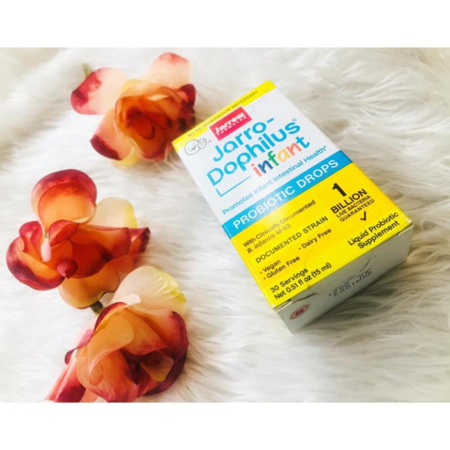 Men vi sinh tiêu đẩy đờm cho bé sơ sinh Jarro Dophilus Infant, Mỹ (15ml)