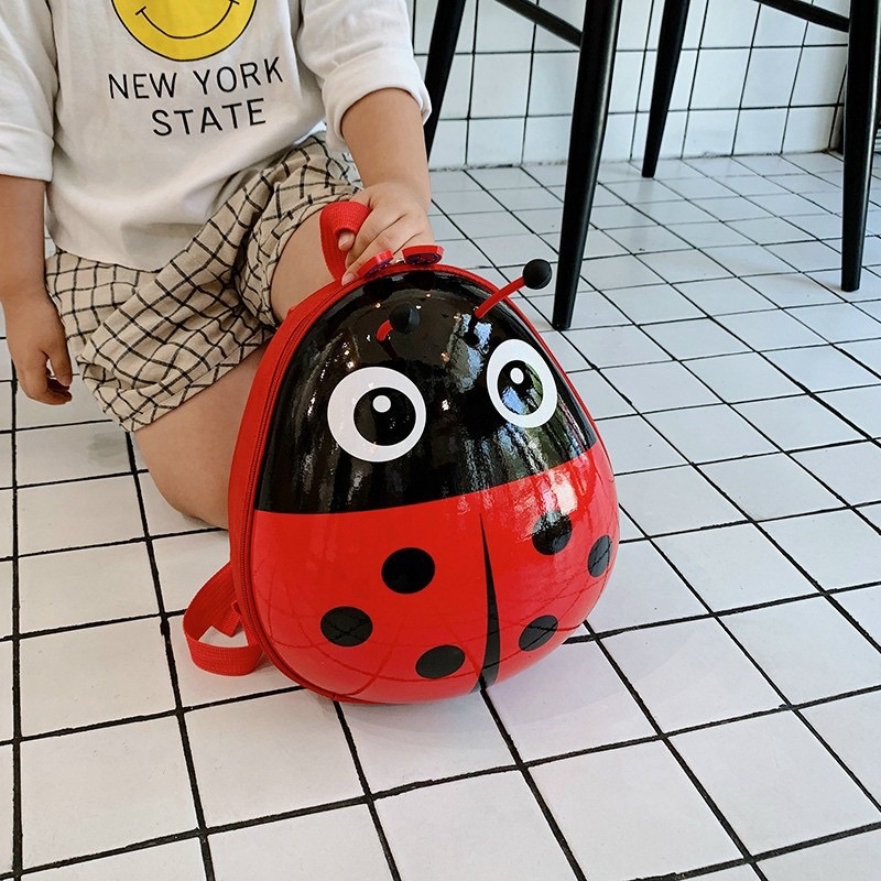 Balo Hình Thú Cho Bé Mẫu Giáo Mầm Non - Balo Trẻ Em Nắp Nhựa Hình Thú Đáng Yêu Cute Chống Nước, Chống Va Đập