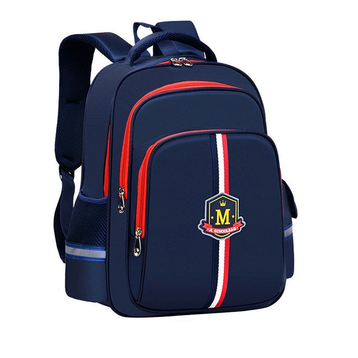 Balo chống gù, siêu nhẹ, phản quang dành cho học sinh lớp 1 size 37cm đựng vừa sổ a4 DAO-LT063