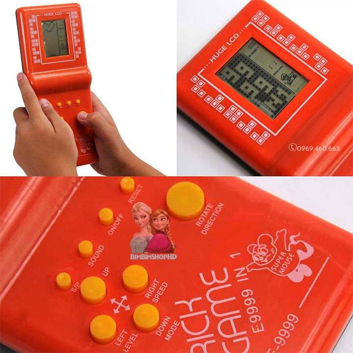 Đồ Chơi Máy Chơi Game Điện Tử Xếp Gạch, Xếp Hình Brick Games 9999 in 1 (Loại Lớn) - Siêu HOT