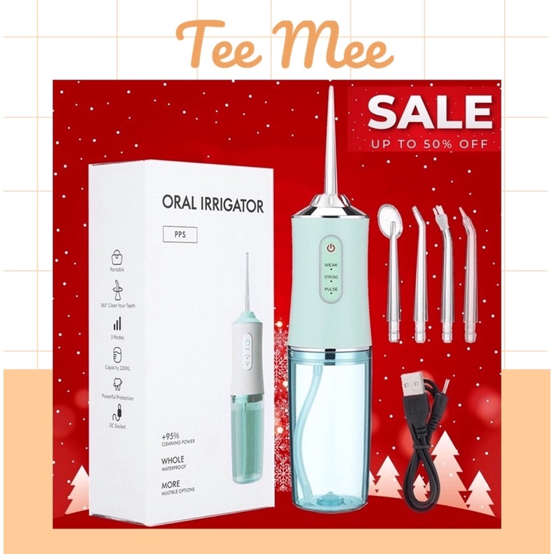 Máy tăm nước vệ sinh răng miệng Oral 3 chế độ phun chăm sóc răng miệng, răng niềng, răng nhạy cảm loại bỏ thức ăn thừa