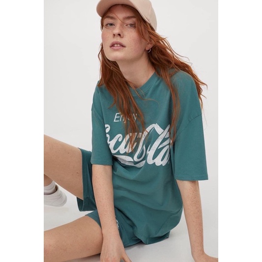 SNU346 BỘ ĐÙI NỮ COTTON ÁO UCLA COCA 3 MÀU | BigBuy360 - bigbuy360.vn