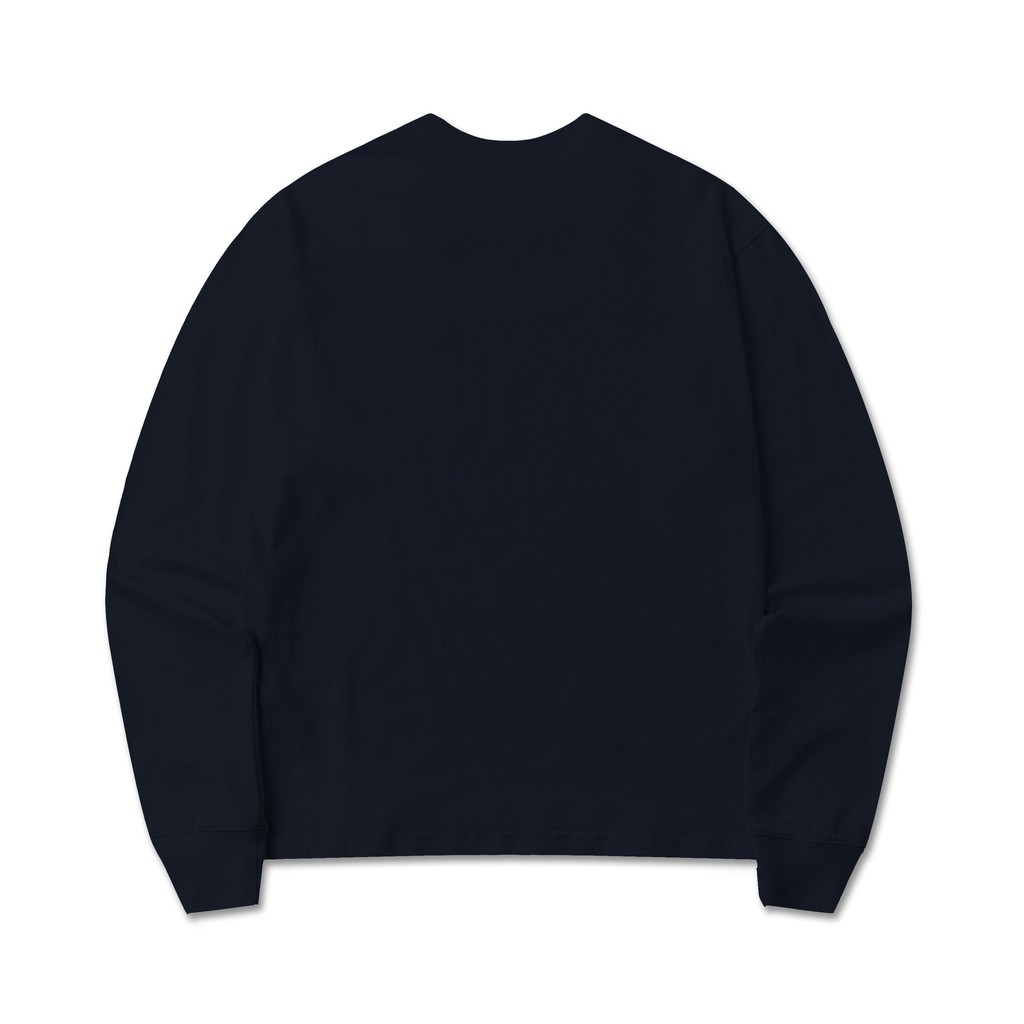 BEUTER BLANK NAVY LONG SLEEVE T-SHIRT | BigBuy360 - bigbuy360.vn