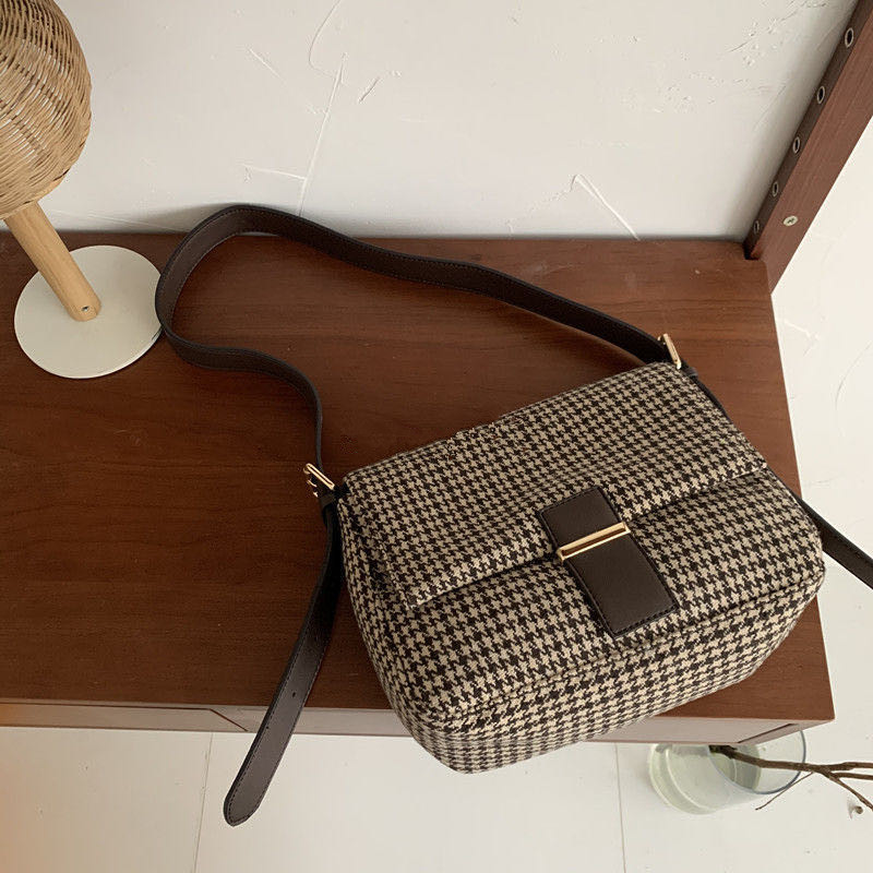 Túi Đeo Chéo Họa Tiết Chim Hàng Mới Phong Cách retro Thu Đông Cho Nữ