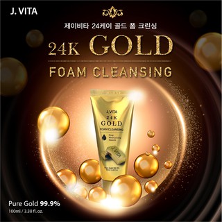 Sữa rửa mặt J.VITA vàng 24K 100ml