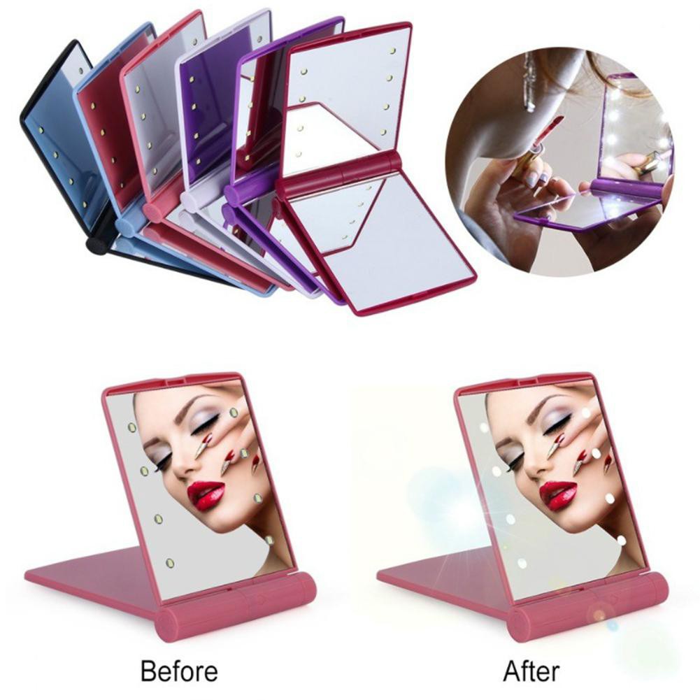 22 LED Lights Touch Screen Makeup Mirror 2X 3X Bright Adjustable Magnifying Mirr