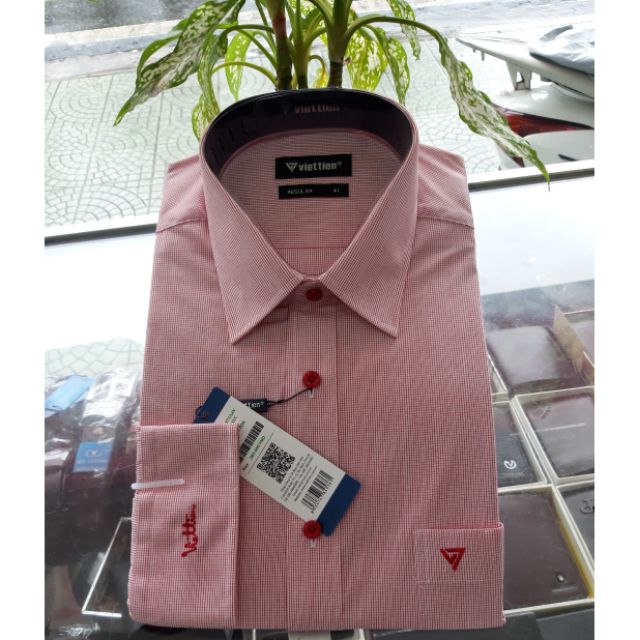 Áo việt tiến dài tay chính hãng sale 25%