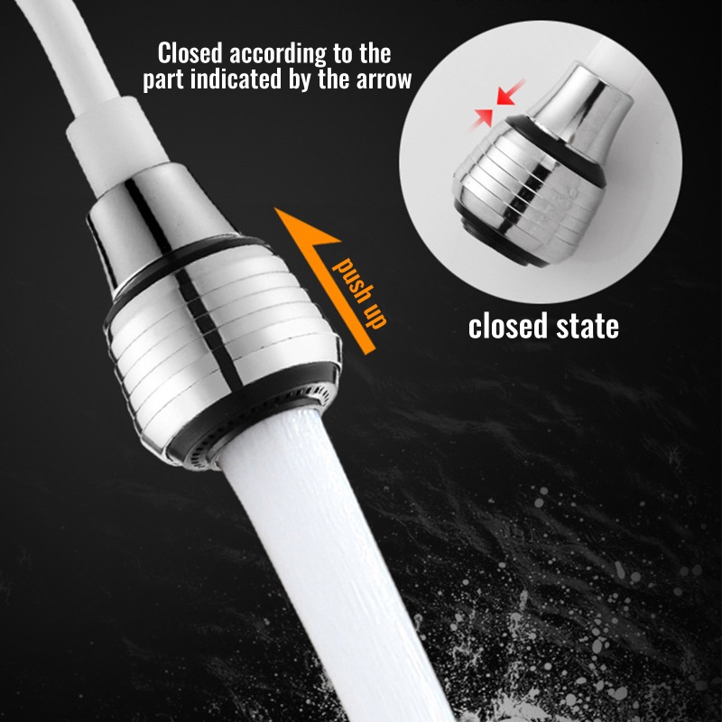 QQ Dụng Cụ Nhà Bếp Đa Năng Xoay 360 Độ° Đầu Lọc Nối Dài Vòi Nước Bồn Rửa Chén Dạng Xoay Linh Hoạt