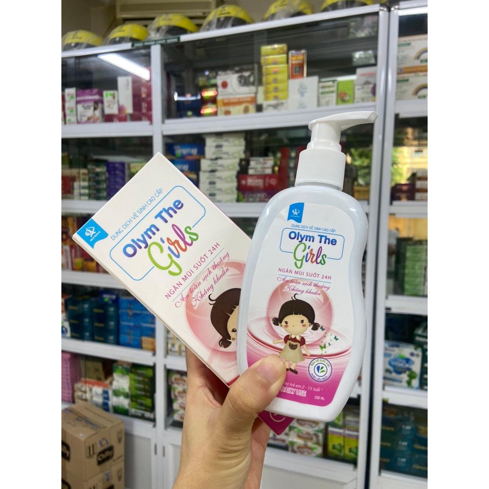 [Chính hãng] Dung dịch vệ sinh cho bé Olym the Girl (chai 200ml) an toàn,sạch thoáng,ngăn mùi 24h,dùng cho trẻ từ 2-12t
