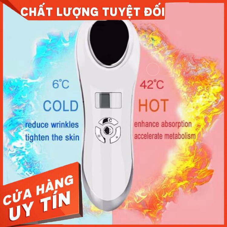 Máy điện di massage nóng lạnh mini Bảo hành 6 tháng Hàng Cao Cấp