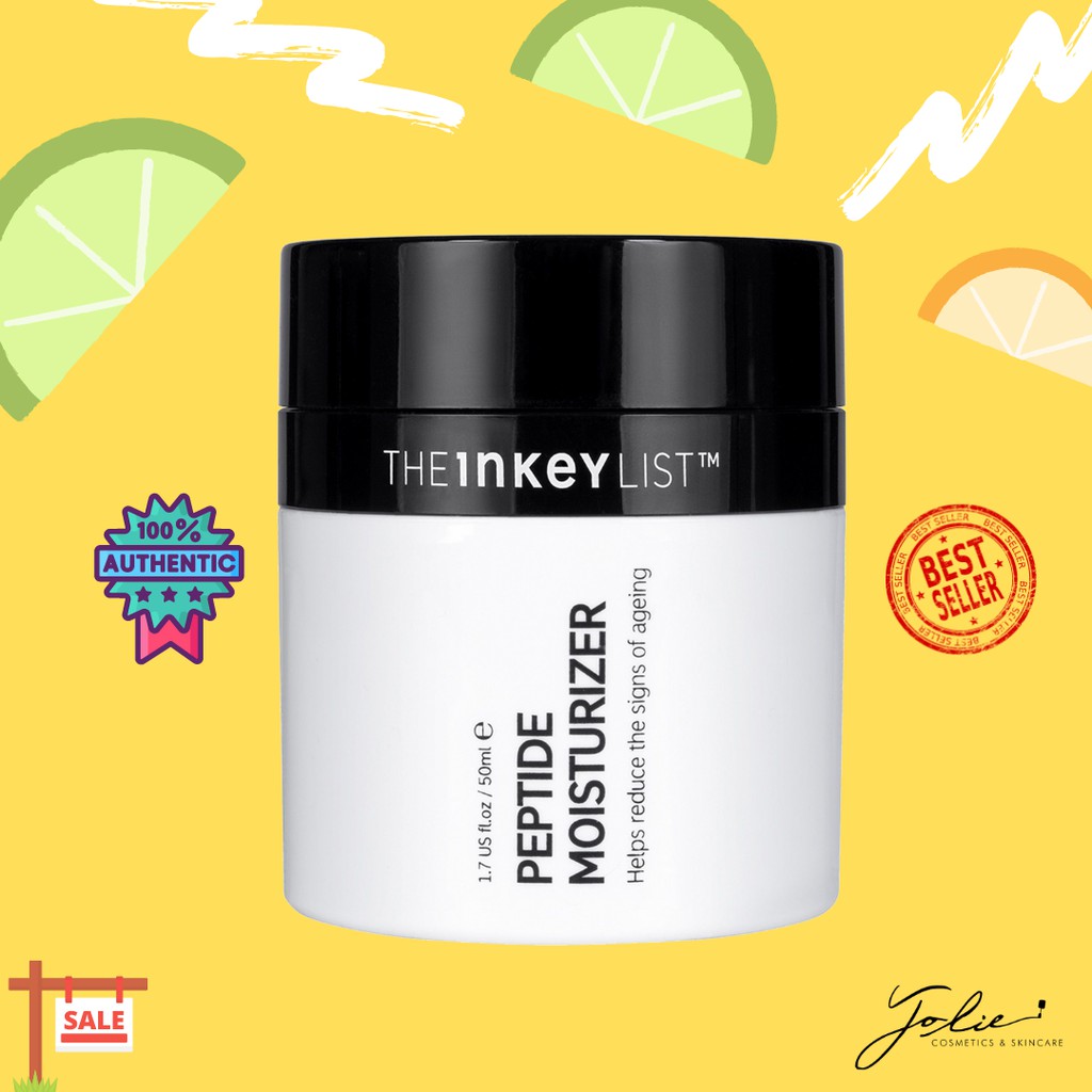 (BILL US) Kem dưỡng ẩm Peptide Moisturizer - The Inkey List - Hỗ trợ giảm nhăn & dưỡng ẩm bảo vệ da