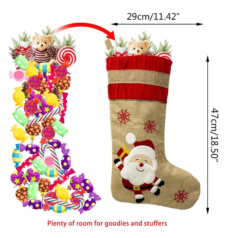 Tất Đựng Kẹo Giáng Sinh Dễ Thương