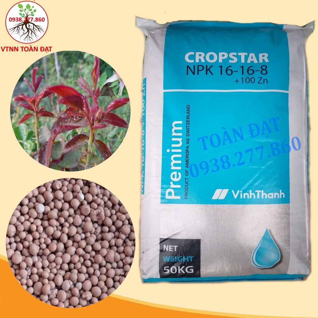 (1kg) Phân Bón NPK 16-16-8 Nhập Khẩu RUMANIA, Đỉnh Cao Công Nghệ Châu Âu