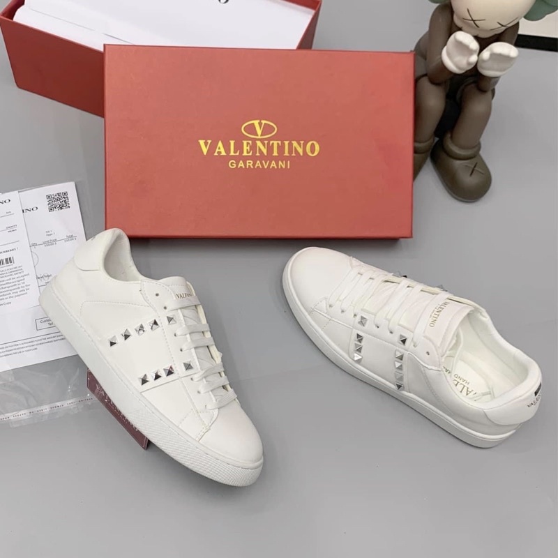 Giày Sneaker Da Nam VLTN Vạch Tag Đá Full Box Bill