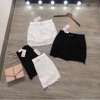 Quần váy jeans rách