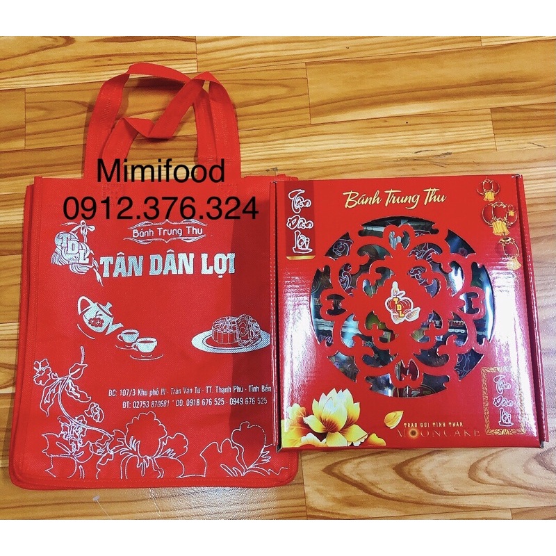 Hộp bánh trung thu 4 bánh Tân dân lợi mẫu 2021