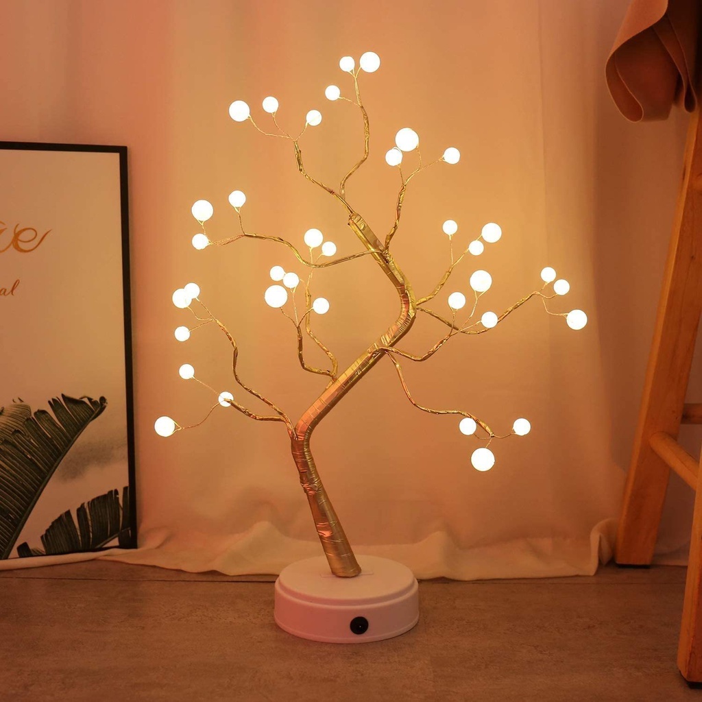Đèn ngủ để bàn, đèn LED trang trí hình cây decor bàn làm việc hoặc phòng ngủ (dùng Pin hoặc USB) D108 DALOI STORE