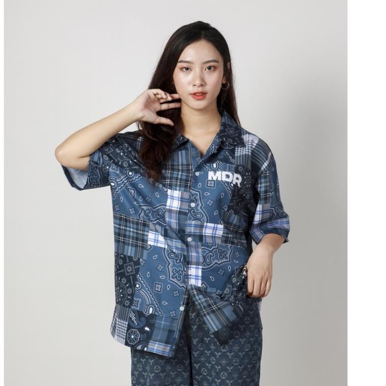 Áo Sơ Mi Nam Nữ Tay Ngắn Form Rộng Kiểu Đẹp Thời Trang Phong Cách Hàn Quốc Local Brand M Midori