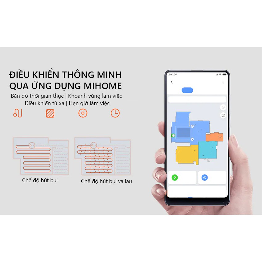 Robot Hút Bụi Lau Nhà Xiaomi Vaccum Mop Pro - Bảo Hành 12 Tháng