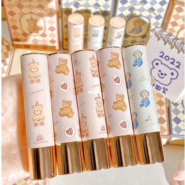 Ators Son Bóng Dưỡng Ẩm Không Thấm Nước Hình Gấu bận rộn Cho Học Sinh