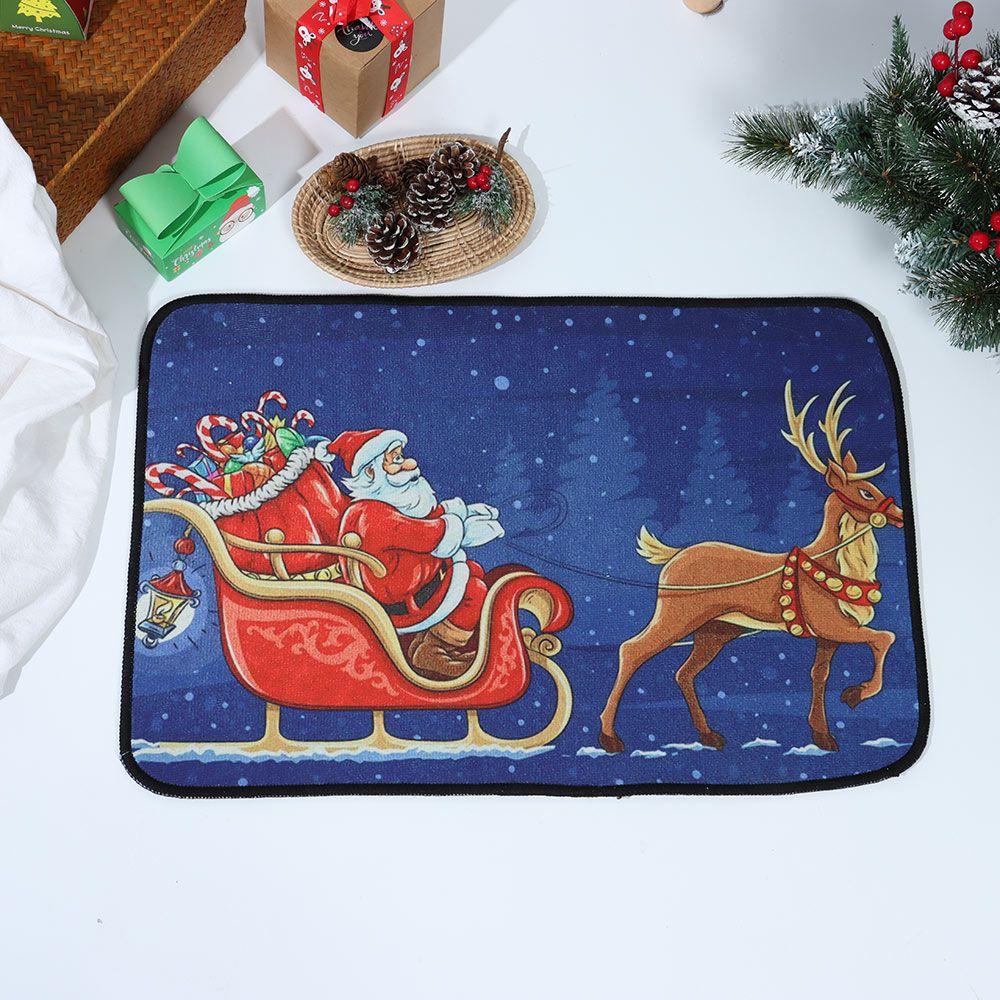 Thảm lót cửa chùi chân Thấm Hút Tốt Phong Cách Giáng Sinh Mới Cho Nhà Bếp / Phòng Tắm