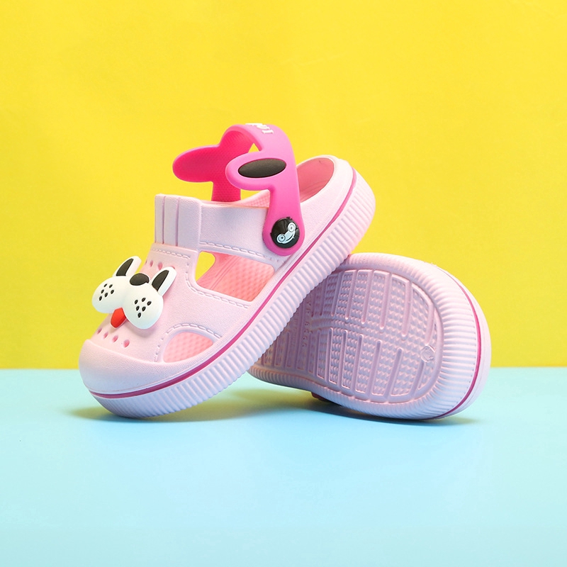 &lt;Ready Stock&gt; 1-4 Years Old Children's Slippers Summer Hole Shoes Non-slip EVA Sandals