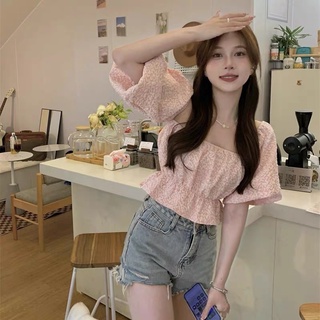 Áo trễ vai xốp hàn (hồng babis)