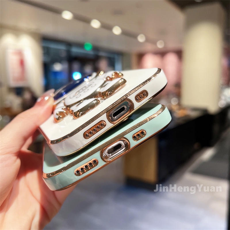 Ốp Điện Thoại In Hình Phi Hành Gia Kèm Giá Đỡ Cho IPhone 13 11 12 Pro Max X XS XSMAX XR 7 8 Plus