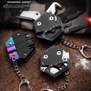 Tool edc 14 trong 1 - treo móc khoá