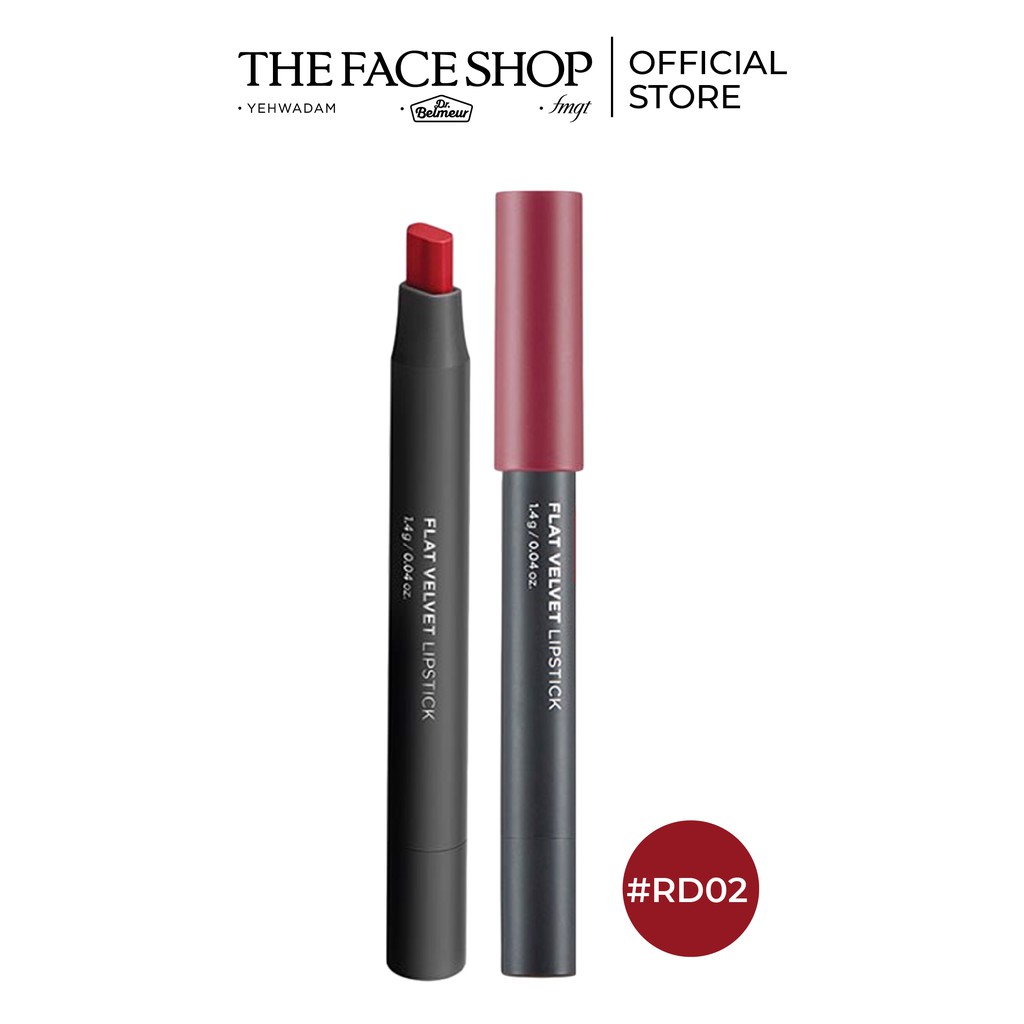 [Mã FMCGM50 - 8% đơn 250K] Son Đa Năng TheFaceShop Flat Velvet Lipstick 1.4g | BigBuy360 - bigbuy360.vn