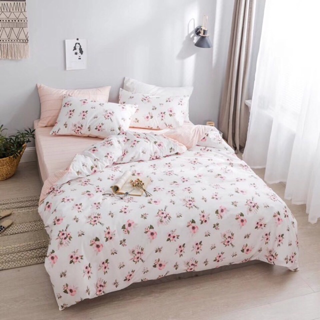 Set chăn ga gối cotton Hàn Quốc