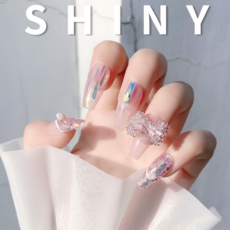 Charm Đá Pha Lê Pastel | Bướm Nơ Mickey Trang Trí Móng