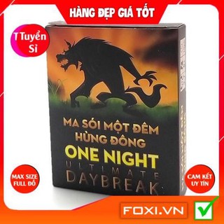 Boardgame Ma Sói One Night Ultimate Day Break-Phiên bản Việt Hóa-Cao Cấp-Trò chơi trí tuệ