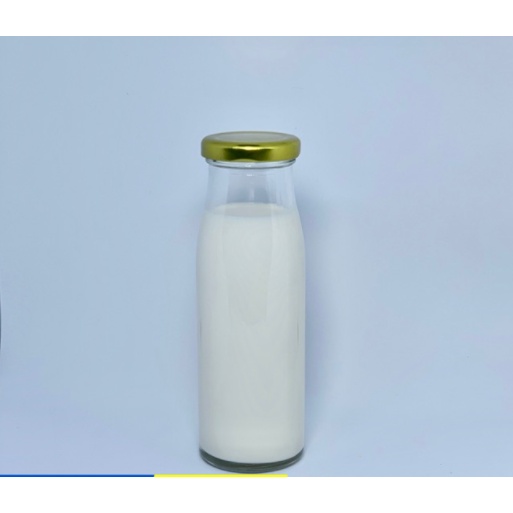Chai Thủy Tinh Đựng Sữa ,Hạt ,Mật Ong 200ml. Chai Thủy Tinh Tròn Cao Nắp Thiếc